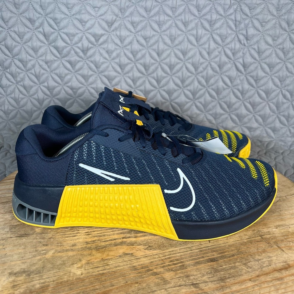 Nike Metcon 9 Shoes Men’s 13 Michigan UNRELEASED Navy/Yellow FD5431-400 NWT